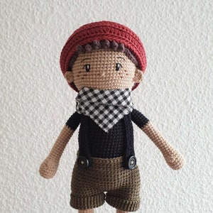 ANDY Patrón de muñeca de ganchillo, Patrón de muñeca amigurumi, PDF Tutorial en inglés