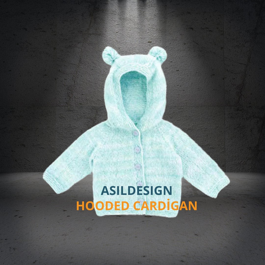 KNITTING PATTERN / Hooded Cardigan Etsy