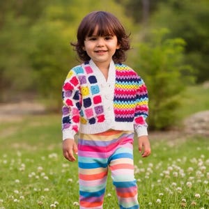 Granny Square Cardigan Crochet Pattern – PDF Download – Boho Sweater DIY (XS–3XL)