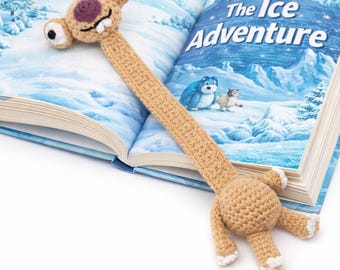 Crochet Sloth Bookmark Pattern | Amigurumi Animal Bookmarker | PDF Crochet Pattern | Instant Download