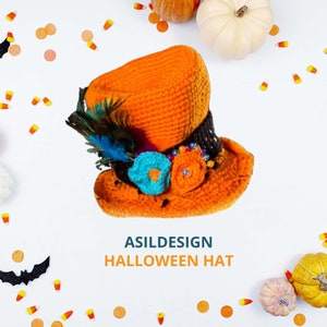Halloween Crochet Hat Pattern - DIY PDF Tutorial for Spooky Costume, Easy Beginner-Friendly Halloween Craft Project