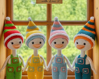 Patrón de ganchillo para pato amigurumi – Tutorial en PDF en inglés, Juguete de peluche