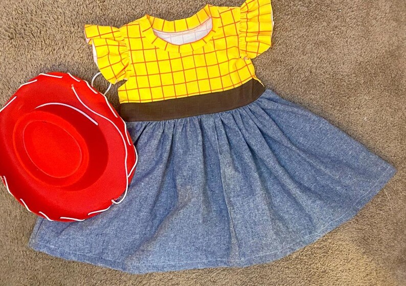 Girls Woody Dress, Baby, Toy Story Dress, Toy Story Woody Inspired