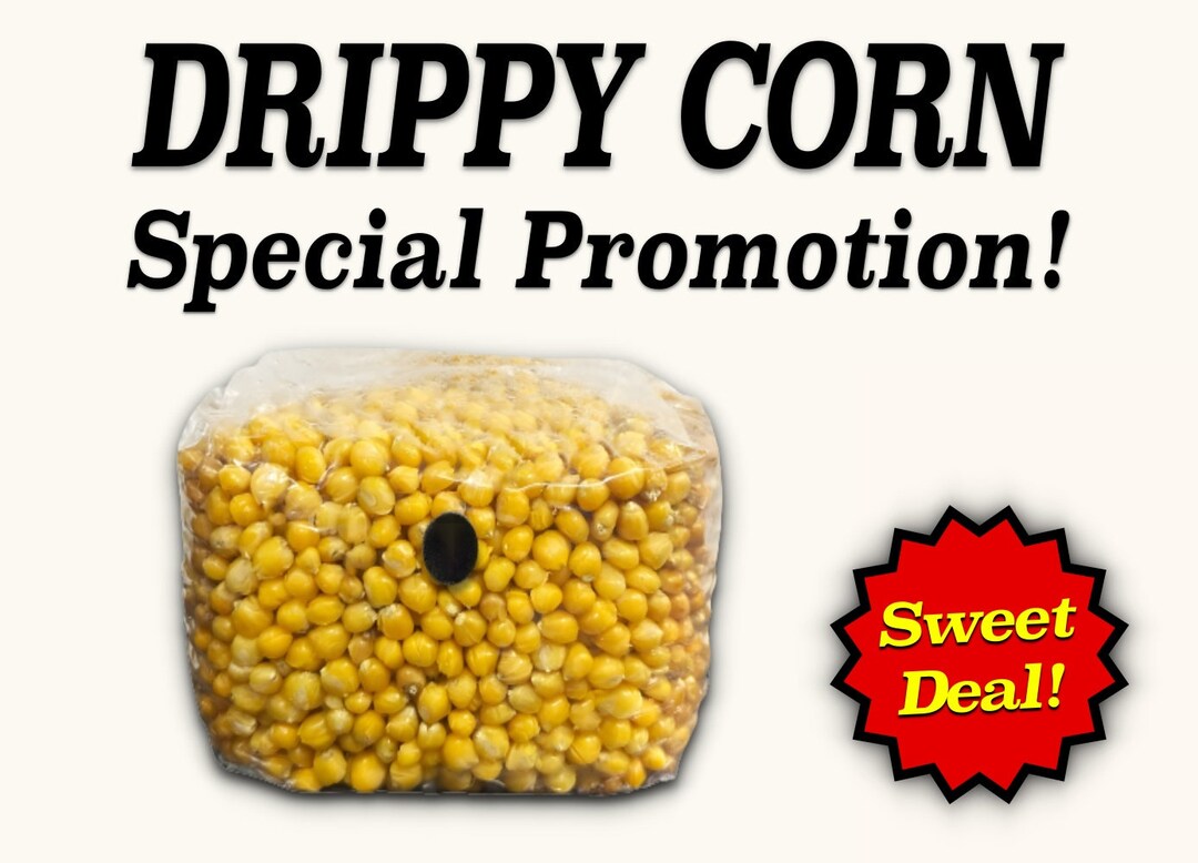 1lb DRIPPY CORN Enhanced Popcorn Kernel Grain Bag Etsy