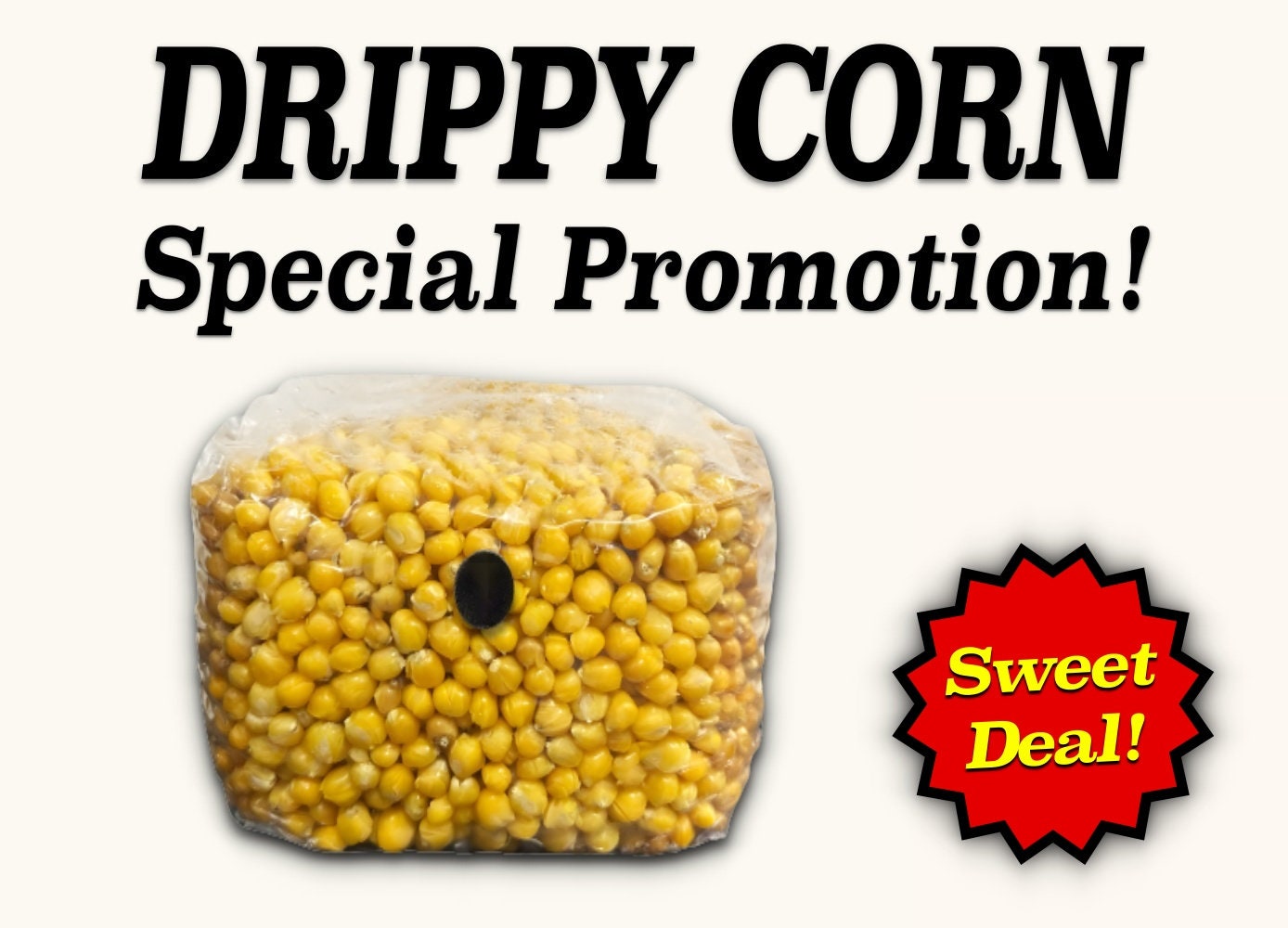 1lb DRIPPY CORN Enhanced Popcorn Kernel Grain Bag Etsy