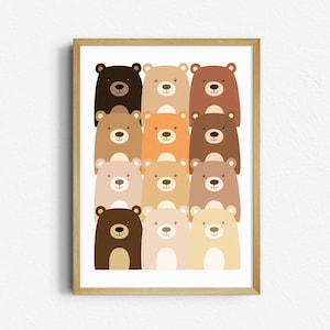 Diverse Bears Inclusion Poster: Classroom Decor (Digital Download)