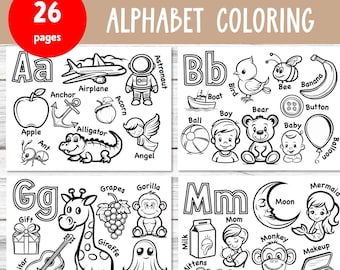 Alphabet Coloring Pages: Preschool Printable Activity (PDF)