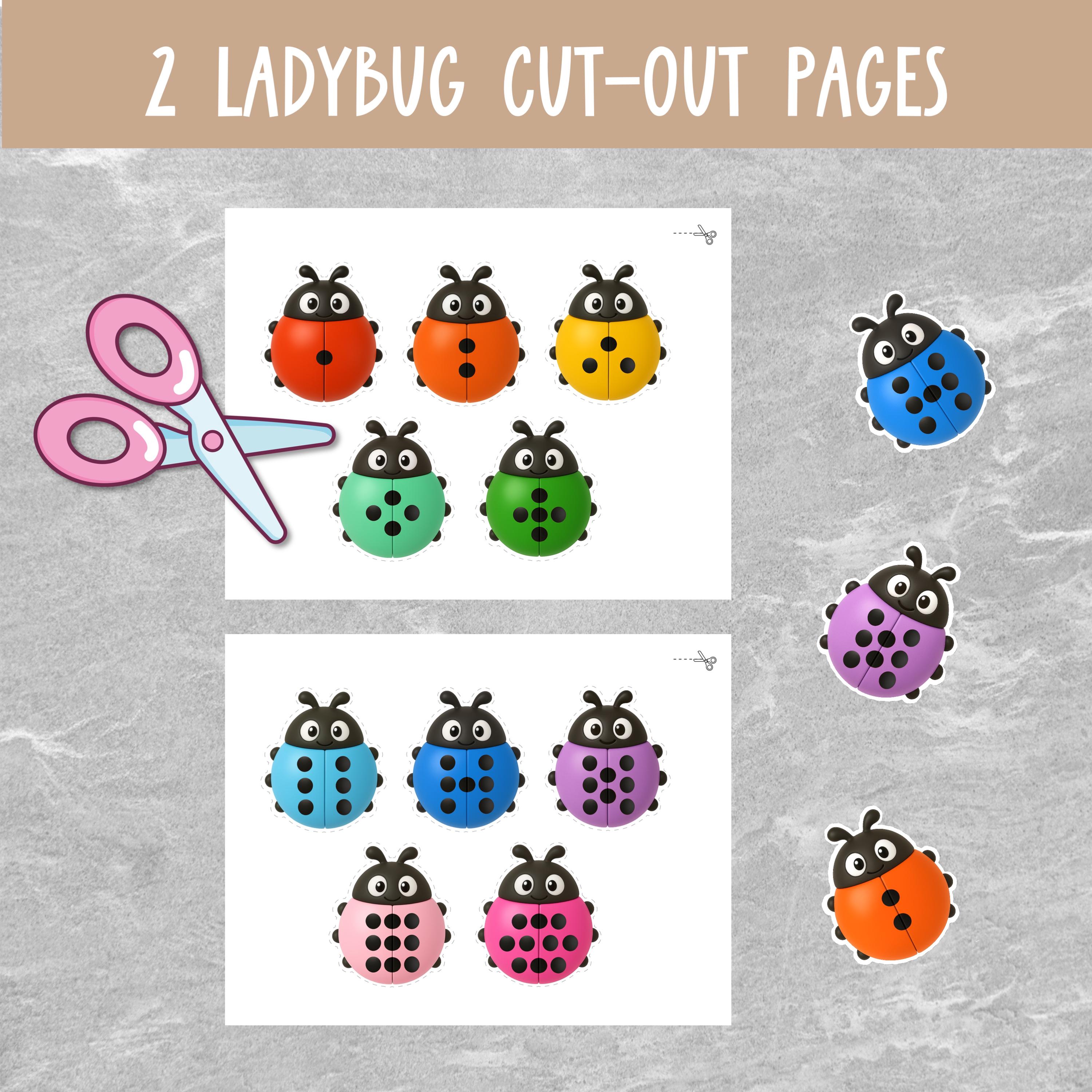 Ladybug Number Matching Game: Preschool Math Printable (digital ...