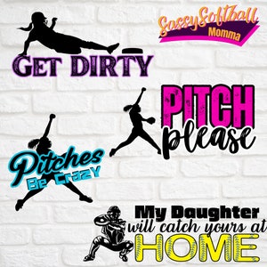 Sassy softball mom bleached tee