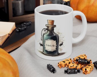 Funny Mental Health Mug, Trintellix (Vortioxetine) Potion, Apothecary Halloween Design, Gift for Spooky Season & Awareness