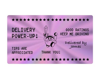 Rate My Delivery Stickers – DoorDash & Uber Eats Drivers
