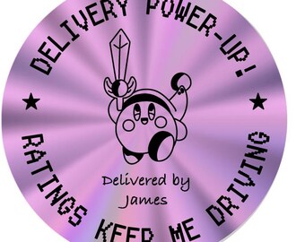 Delivery Driver RATE ME Stickers – DoorDash Uber Eats Drivers