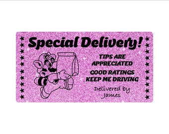 Delivery Driver RATE ME Stickers – DoorDash Uber Eats Drivers