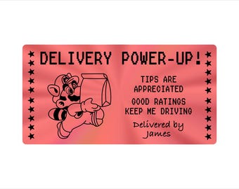 Delivery Driver RATE ME Stickers – DoorDash Uber Eats Drivers