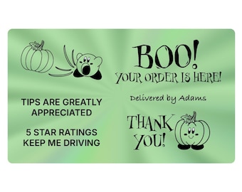Delivery Driver SEASONAL Stickers for DoorDash & Uber Eats