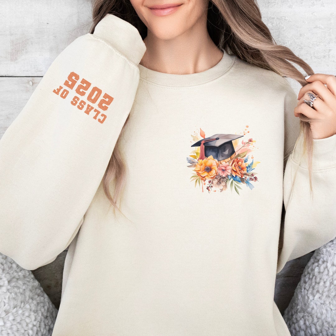 Senior Class of 2025 Class of 2025 Grad Cap Crewneck Sweatshirt Gift