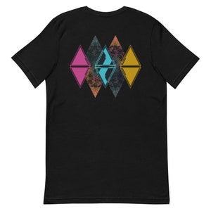 Diamonds (back print, front diamond embroidery)