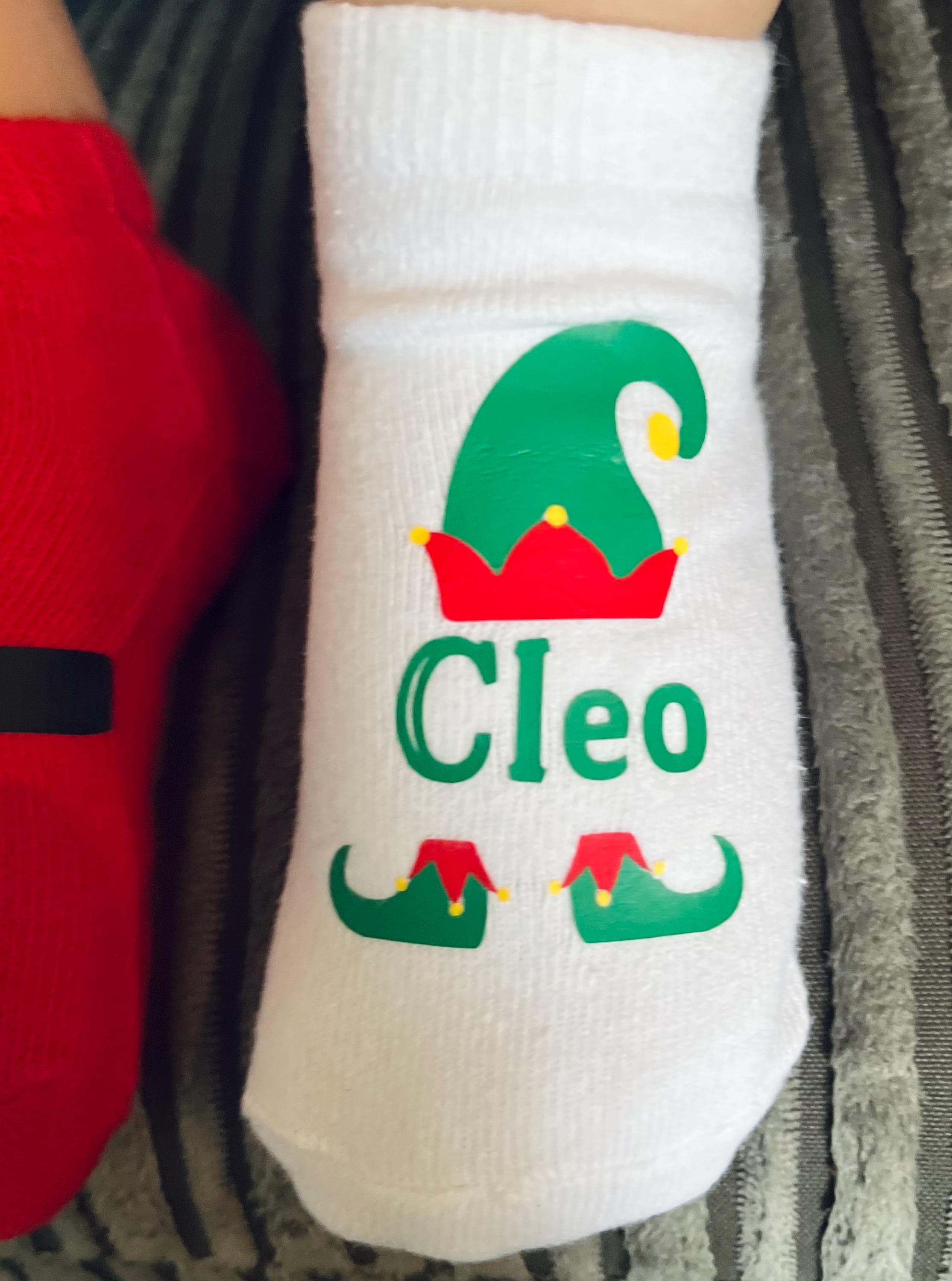 (Set of 3)Personalized Baby/Kids Christmas Socks