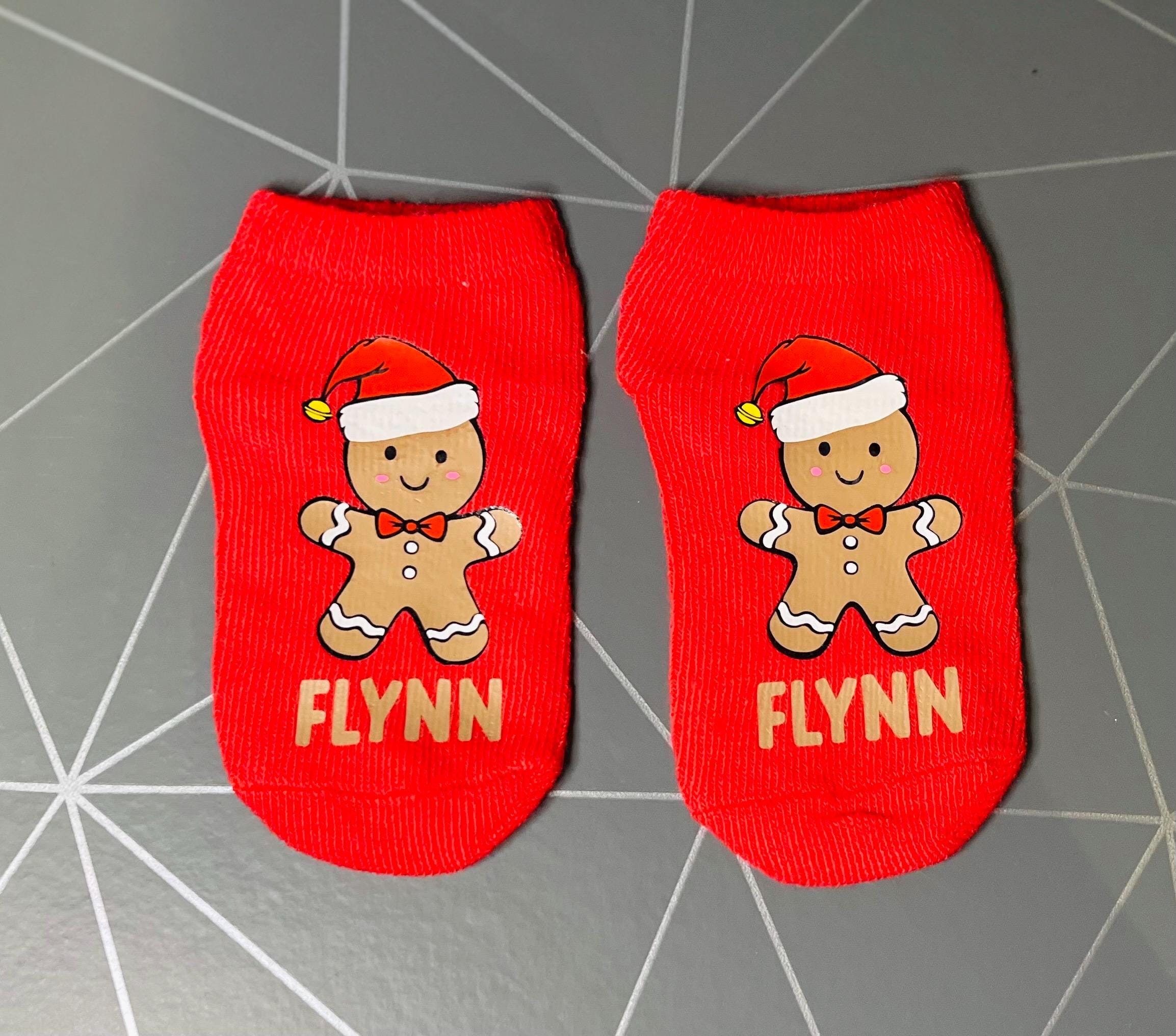 (Set of 3)Personalized Baby/Kids Christmas Socks