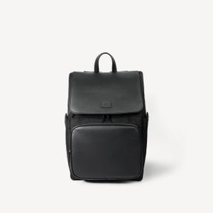 JIVI VVendetta Backpack, Unisex Laptop Backpack, Black Travel and Work Bag, Minimalist Bag for Men and Women