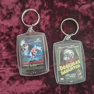 vintage horror movie keychains