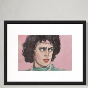 Kunstdruck Rocky Horror Bild zeigen Aquarell Illustration Home Decor Goth