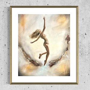 Oil Painting Laissez Faire Woman Painting Abstract Texture Art Modern Home Decor