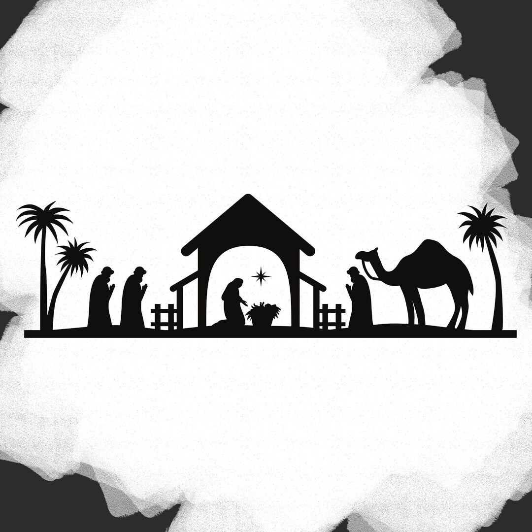 Nativity Scene Instant Download SVG PNG EPS Dxf Pdf Jpg - Etsy