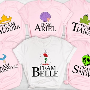 Princess Team Shirt, Disney Princess Shirt, Disney Princess Characters Shirt, Disney Group Shirt , Disney Girl Trip Shirt, Disney World Tee.