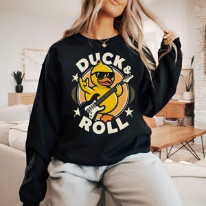Duck And Roll T-Shirt, Rubber Duck Tee, Funny Animal Shirt, Quirky Gift, Duck Lover Gift, Cute Duckling Tee