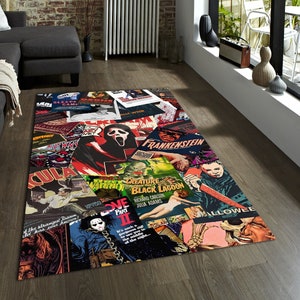 Horror Rug, Best Horror Movie Rug, Horror Best Carpet, Modern Rug, Decor Rug, Area Rug, Living Room Rug, Bedroom Rug Carpet, Gift Rug