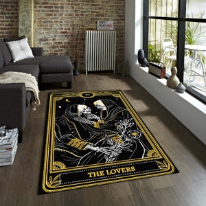 Tapete para amantes de caveira de terror, tapete de área gótica, tapete de alma, tapete fantástico, tapete de terror, tapete de banho, tapete de decoração, presente personalizado, tapete decorativo, ideia de presente