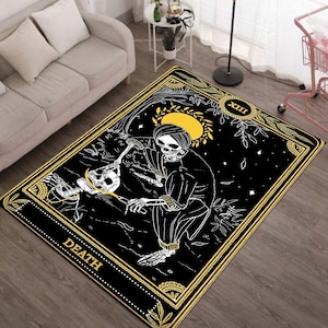 Horror Totenkopf Death Rug, Gothic Teppich, Horror Teppich, Horror Teppich, Badvorleger, Badvorleger, Geschenkidee, Geschenkidee