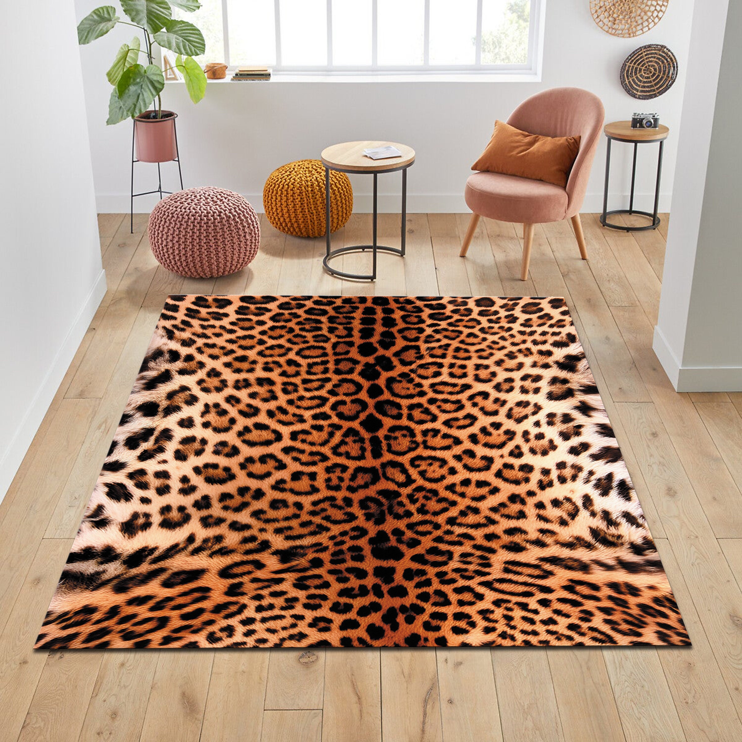 1pc Leopard Print Rug Afrikanisches Leopardenmuster - Temu Germany