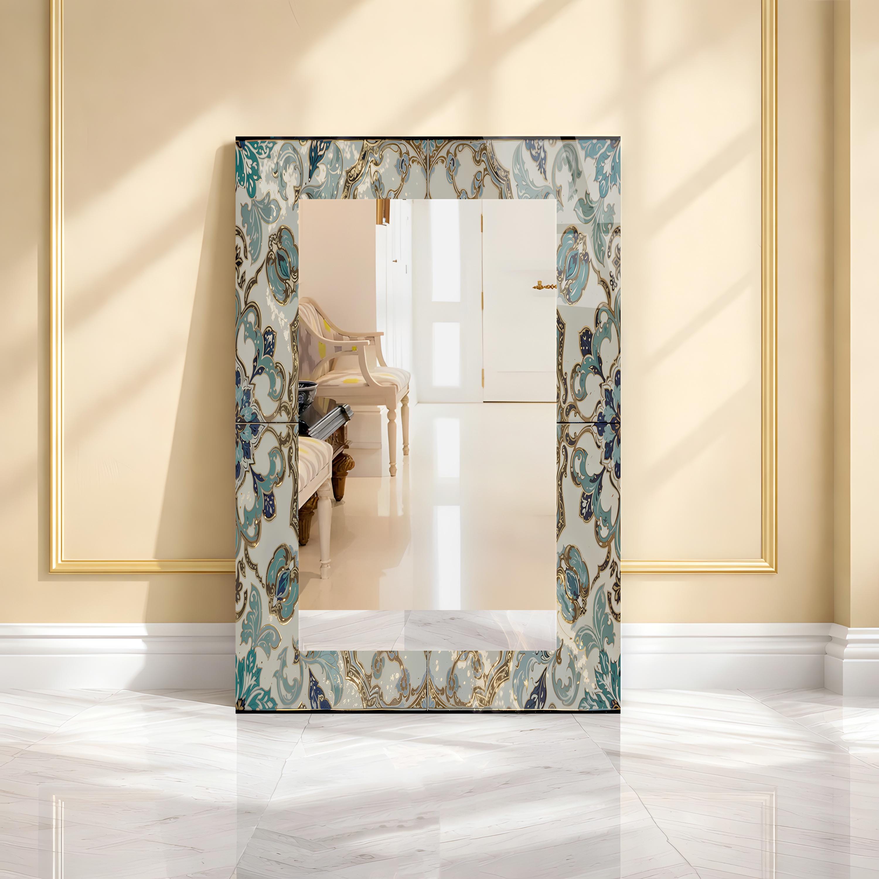 Lot De 12 Carreaux Muraux Adhésifs – Miroir Effet Vintage, Veine Dorée (neufs, Sans Boîte)