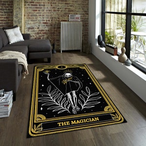 Alfombra de mago de calavera de terror, alfombra de área gótica, alfombra de alma, alfombra fantástica, alfombra de terror, alfombra de baño, alfombra de decoración, regalo personalizado, alfombra decorativa, idea de regalo