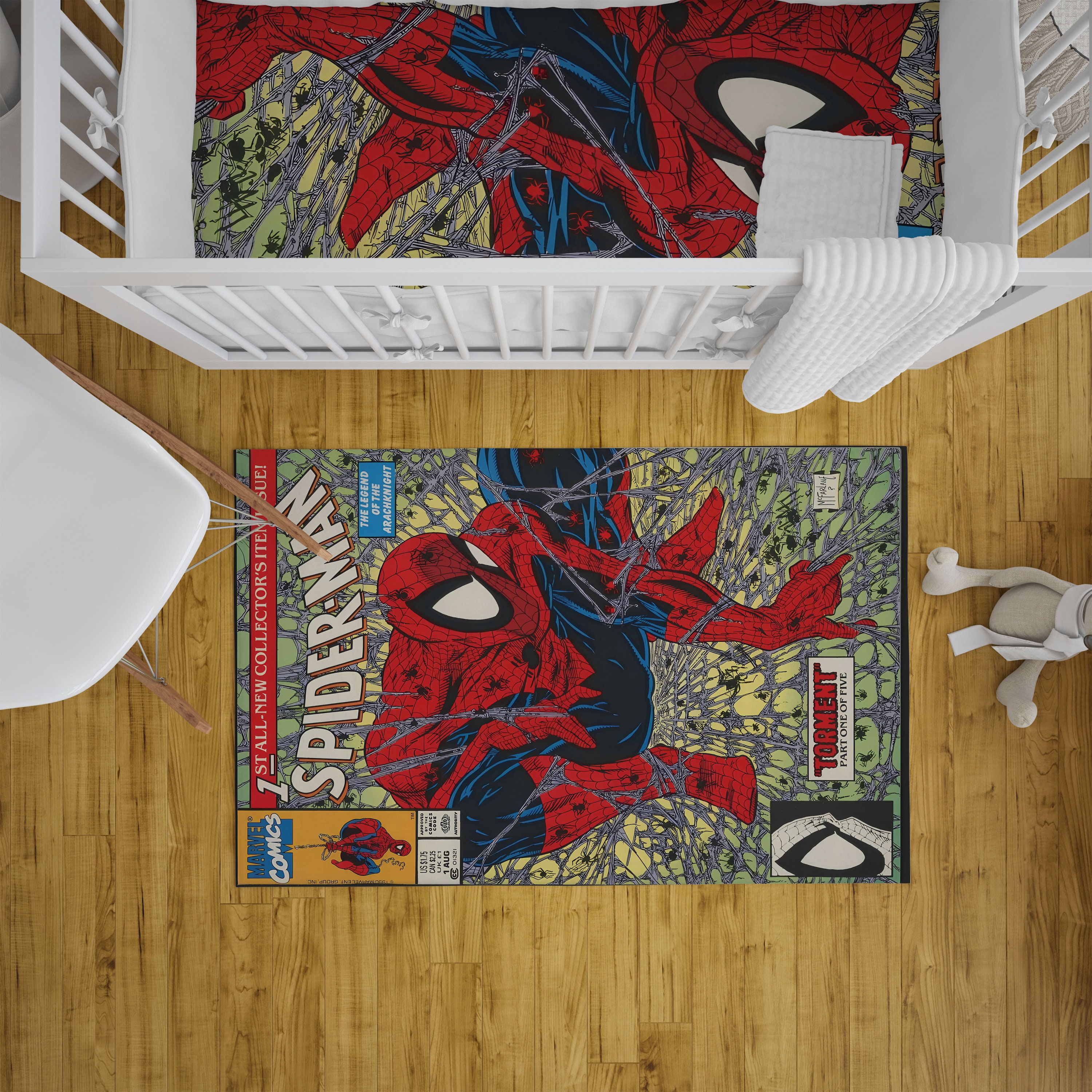 Discover Spiderman Rug, Cartoon Rug, Boyroom Rug, Children Rugs, Gift For Him, Gift For Her, Machine Washable Rug, Bedroom Rug, Pattern Rug