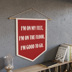 On My Feet On The Floor Good to Go - Jimmy Eat World Inspired Pennant - Sweetness