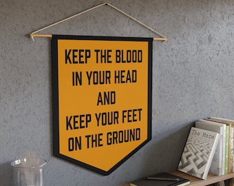 Pop Punk Pennant - Quiet Things / Brand New Lyrics Pennant - Emo Gifts