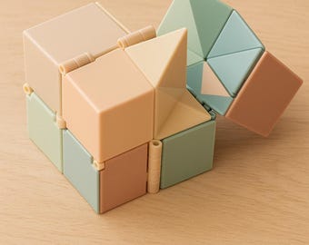 3D Printable Infinity Cube Puzzle STL File: STEM Fidget Toy