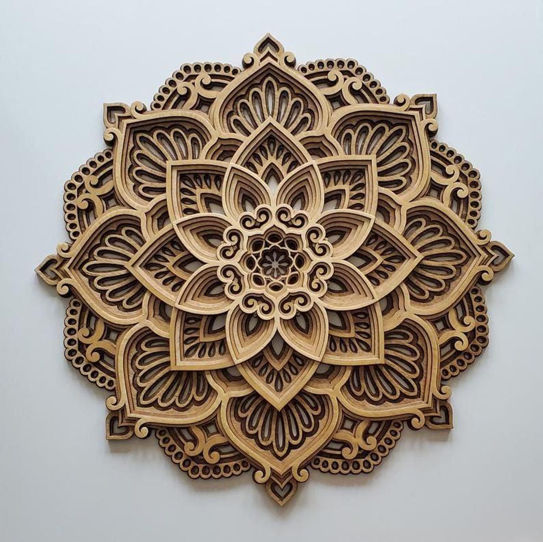 Layered Mandala STL | 3D Printable Wall Art Decor - Etsy