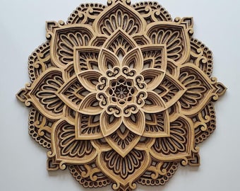 Layered Mandala STL | 3D Printable Wall Art Decor