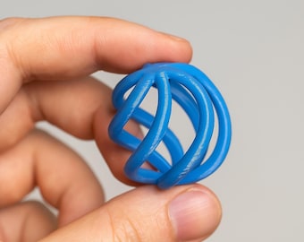 3D Printable Spiral Vase STL | Fidget Ball Set | Digital Download