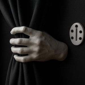 Sculptural Hand Curtain Tieback STL | 3D Printable Decor Object