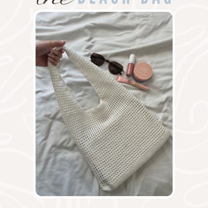 patrón de bolso de playa de crochet / patrón de bolso de malla de crochet / patrón de bolso de verano de crochet / patrón de bolso de crochet / patrón de bolso de red de crochet / imagen 9