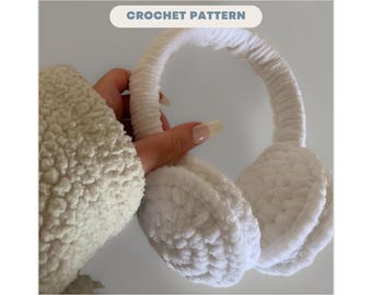crochet earmuff pattern | easy beginner friendly pattern | crochet accessories pattern | crochet ear warmer pattern | winter crochet