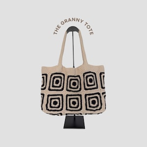 Crochet Granny Square Tote Bag Pattern | Crochet Bag Pattern