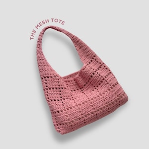 Patrón de bolso de mano para todos los días / Patrón de bolso de crochet / Patrón de bolso de malla de crochet