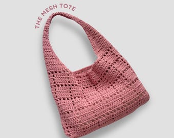 Patrón de bolso de mano para todos los días / Patrón de bolso de crochet / Patrón de bolso de malla de crochet