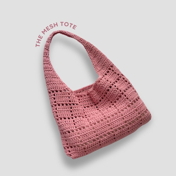 The Everyday Tote Bag Pattern | CROCHET BAG PATTERN | crochet mesh bag pattern